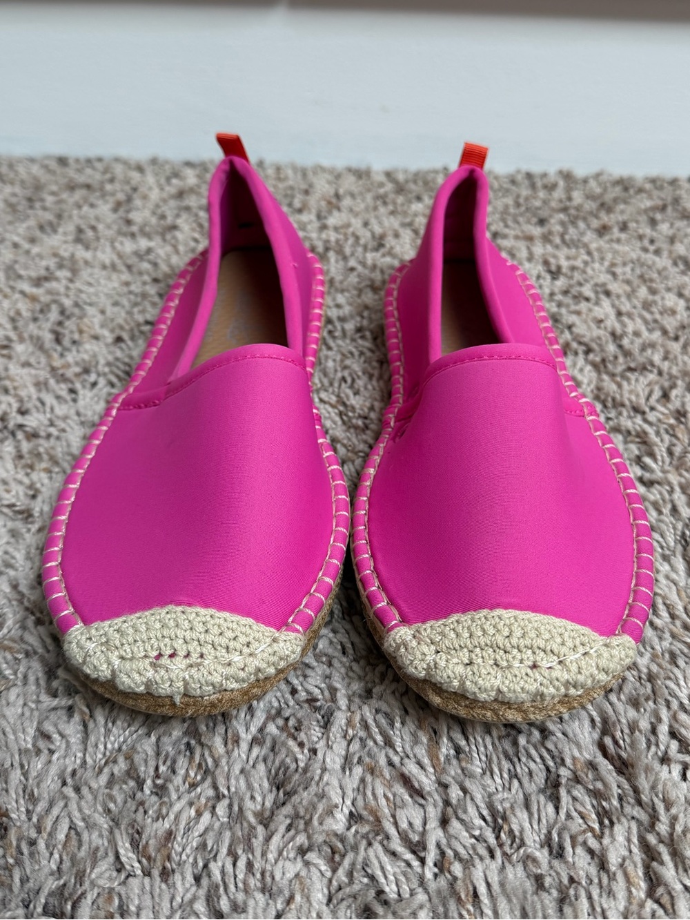 Sea Star Beachwear Espadrille Water Shoes in Bright Pink Size 6